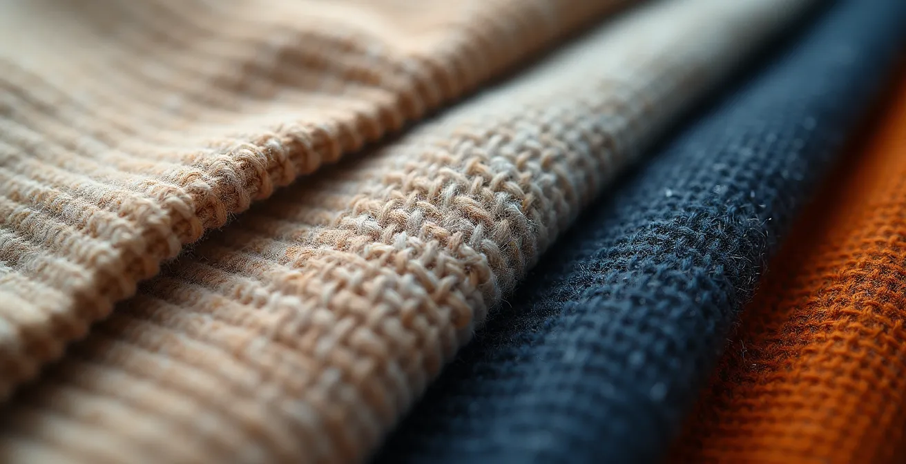 Composición de prendas en capas para entretiempo con diferentes tejidos técnicos